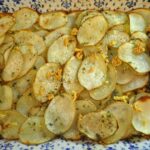 Garlicky Baked Potato Thins