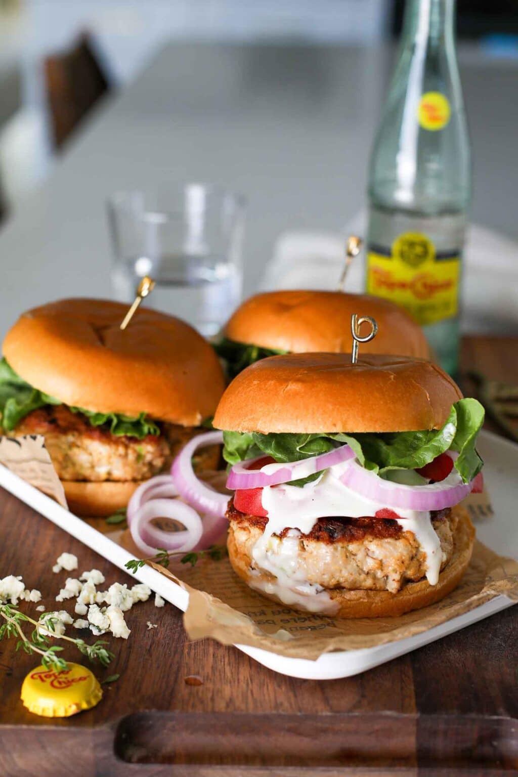 Buffalo Chicken Burgers – Farmgirl Gourmet
