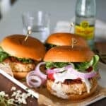quick and easy buffalo chicken burgers