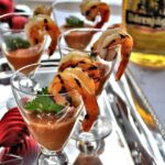 Boozy shrimp cocktail