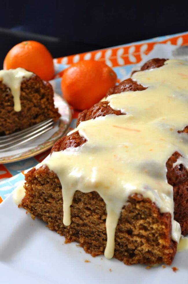 Butternut Squash Cake with Clementine Glaze | farmgirlgourmet.com