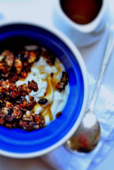 Greek Yogurt with Banana Nut Granola & Thyme-Infused Maple Syrup- Winner Announced