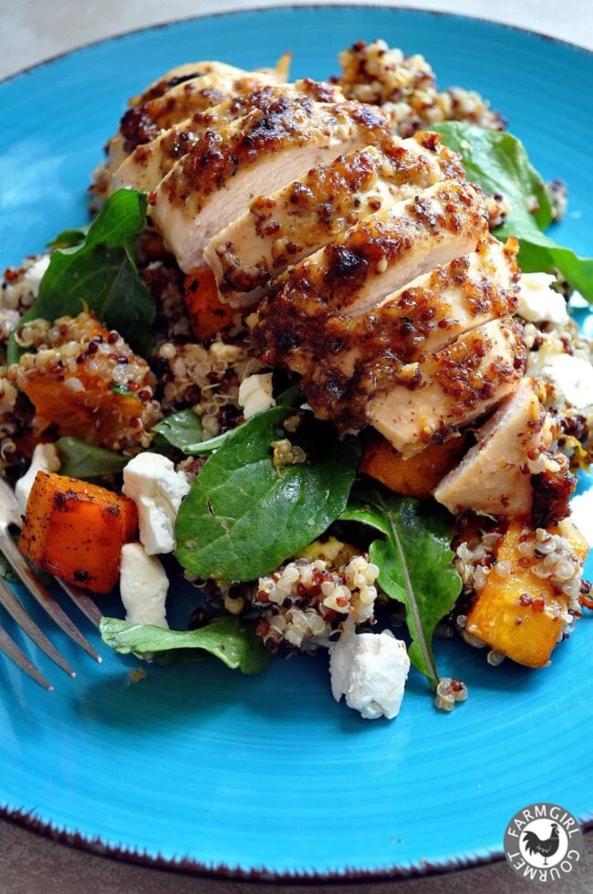 mustard crusted chicken salad recipe