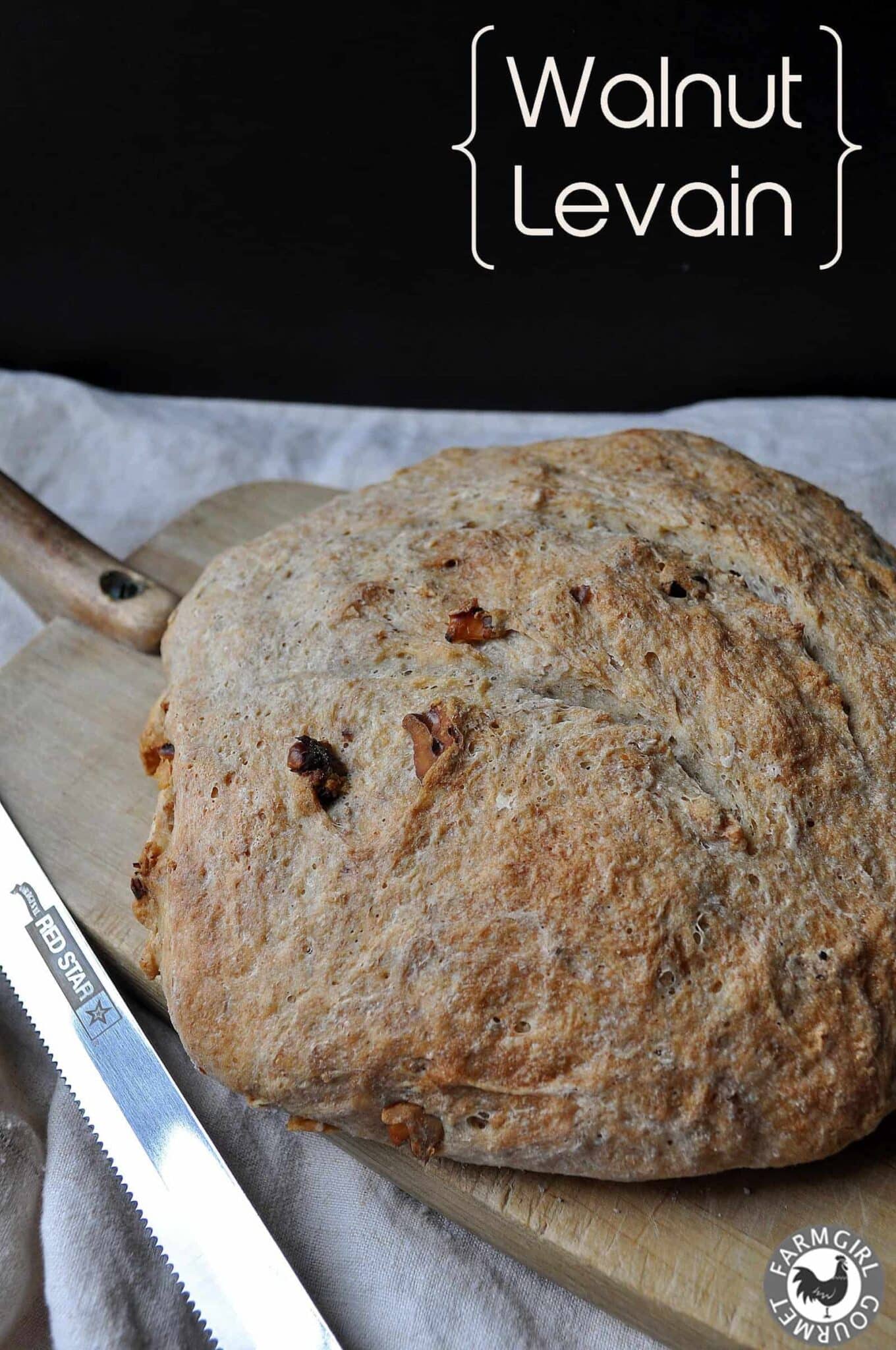 walnut levain bread