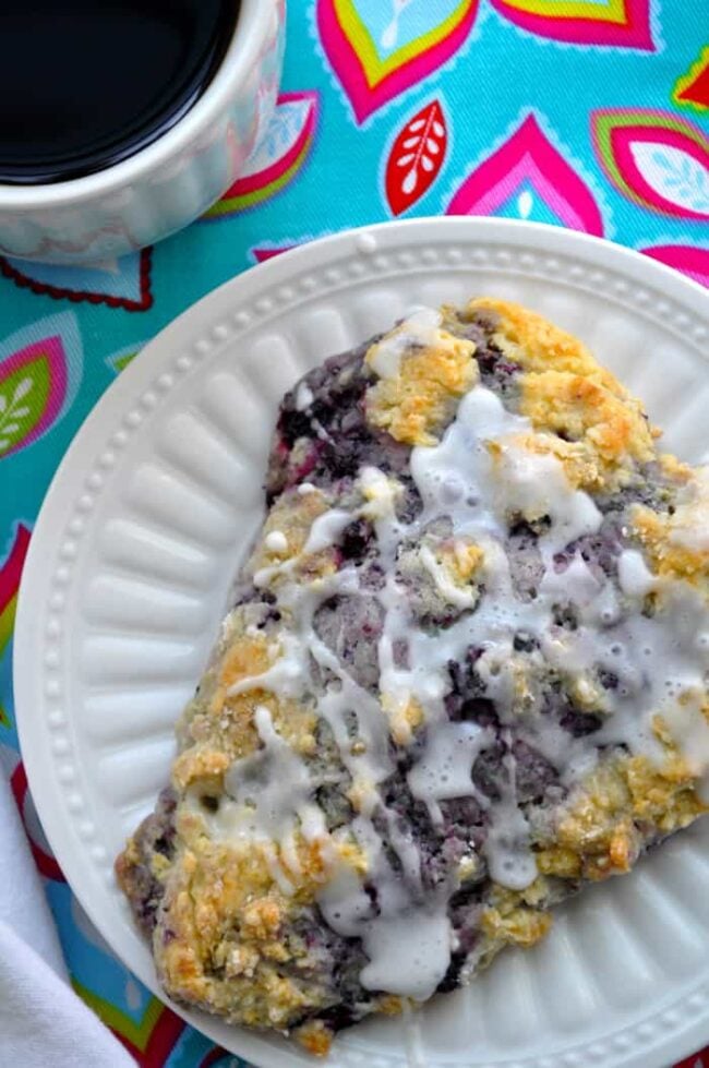 Huckleberry Scones Recipe | farmgirlgourmet.com