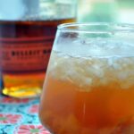 fresh peach old fashioned