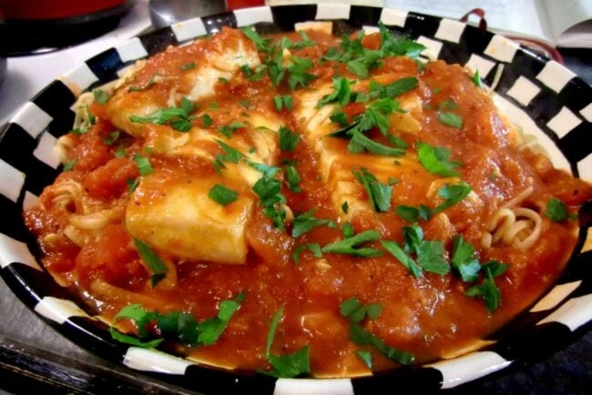 how to make Sicilian fish with linguini