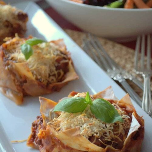 muffin tin lasagna muffins