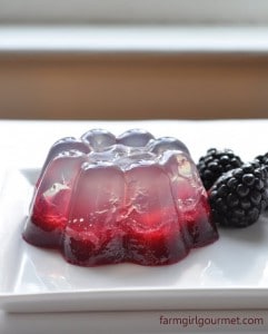 coconut water and fresh blackberry gelatin recipe