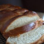 honey challah sliced