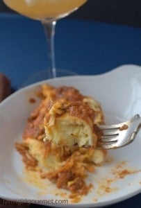 winter squash manicotti with sage and fresh ricotta