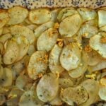 Garlicky Baked Potato Thins