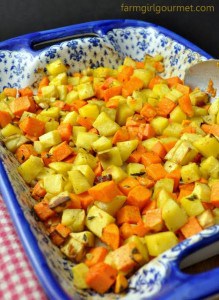 Thyme Roasted Sweet Potatoes Recipe | farmgirlgourmet.com