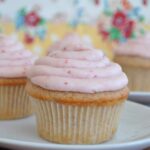 strawberry cupcakes with strawberry cream cheese frosting