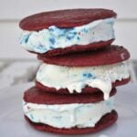 Red White & Blue Ice Cream Sandwiches