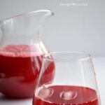 homemade fresh cranberry juice