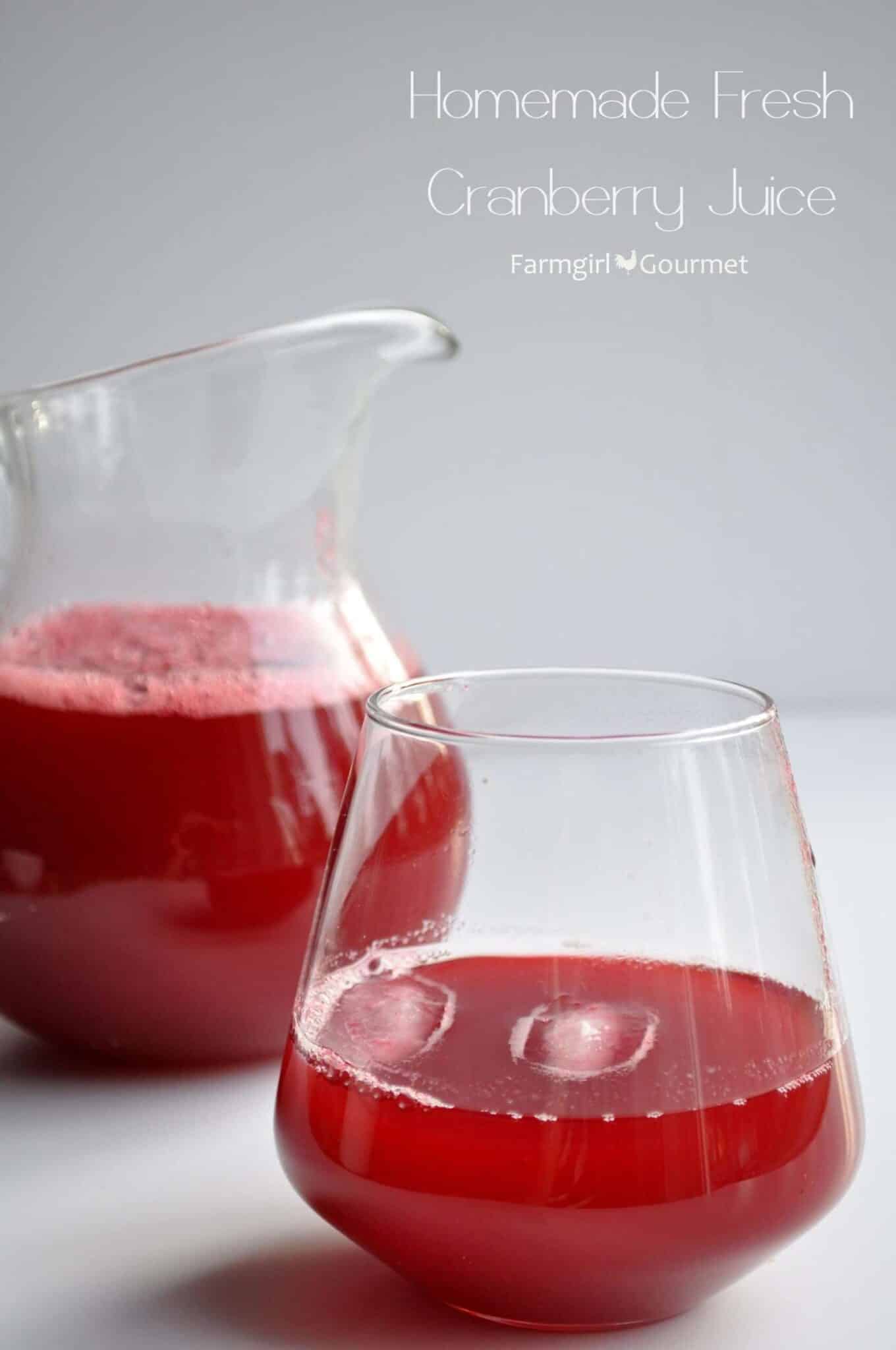 easy homemade cranberry juice that doesn't require a juicer