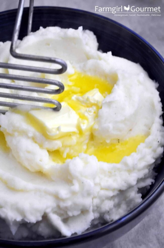super creamy mashed potatoes in a bowl