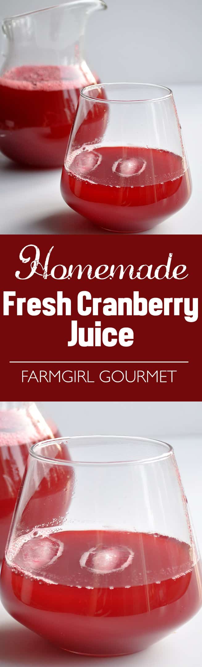 Homemade Fresh Cranberry Juice | farmgirlgourmet.com