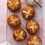 pretzel burger buns from scratch