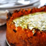 goat cheese quiche with sweet potato crust