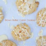 close up of brown butter carrot cookies