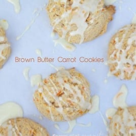 close up of brown butter cookies
