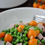 pea tomato and ham salad