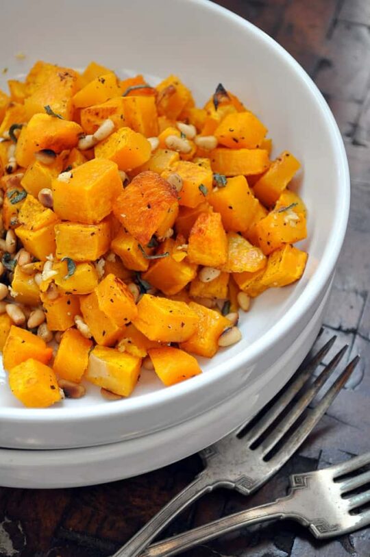 roasted butternut squash salad