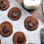 Chocolate Creamy Cookies farmgirlgourmet.com #cookies #DoveDark