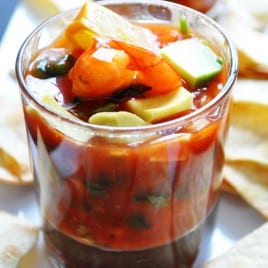 Mexican Shrimp Cocktail | farmgirlgourmet.com
