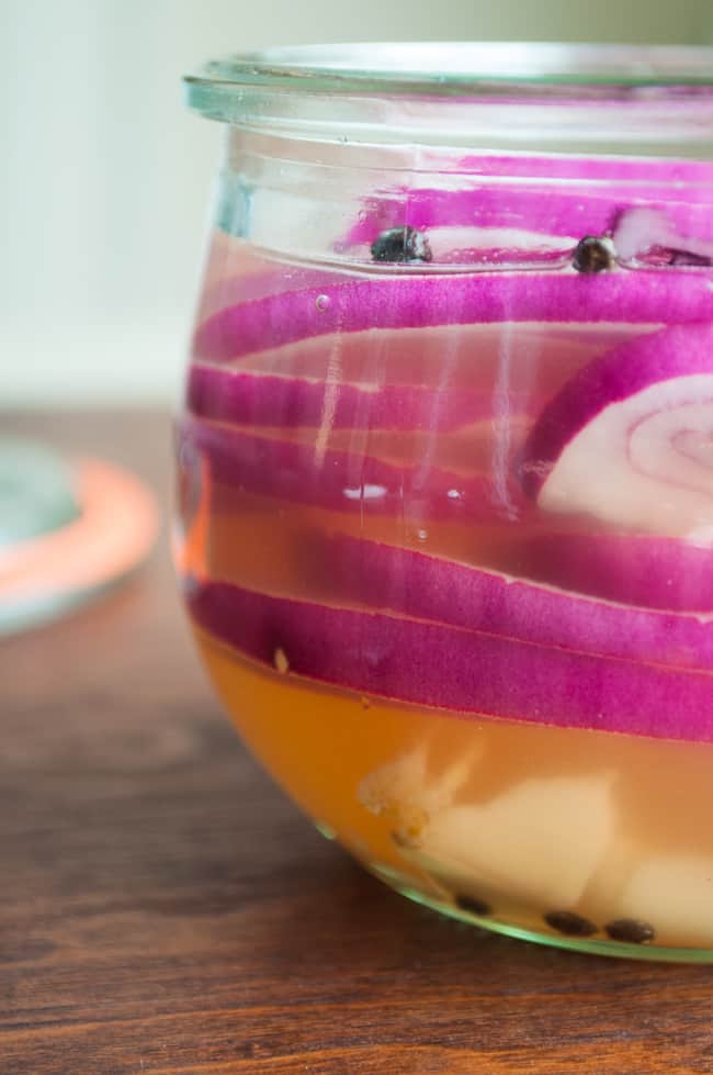 Pickled Red Onion Recipe | farmgirlgourmet.com