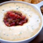 Triple Chile Queso Dip | farmgirlgourmet.com #superbowl