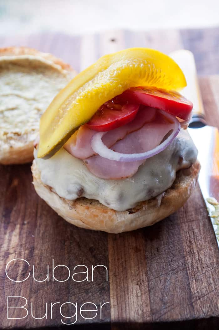 Cuban Burger | farmgirlgourmet.com