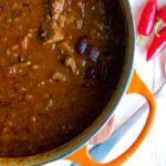 Meaty 4 Bean Chili recipe | farmgirlgourmet.com