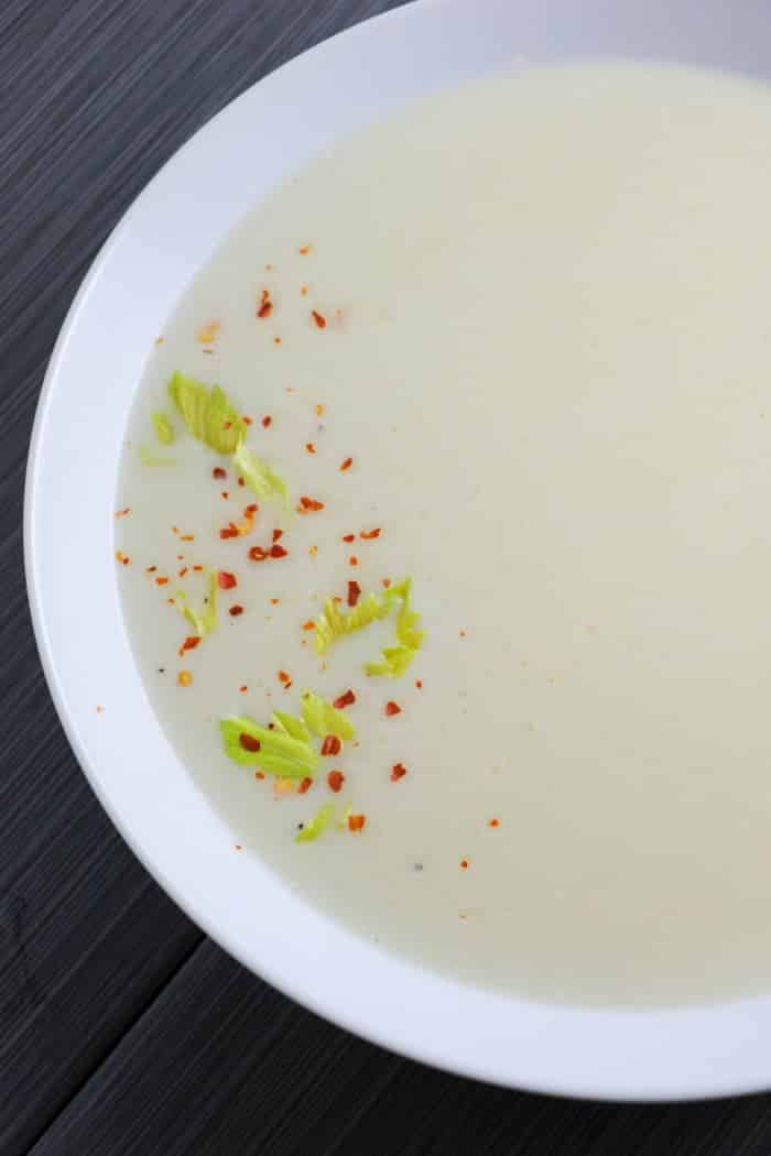 Roasted Celery Soup | farmgirlgourmet.com #client