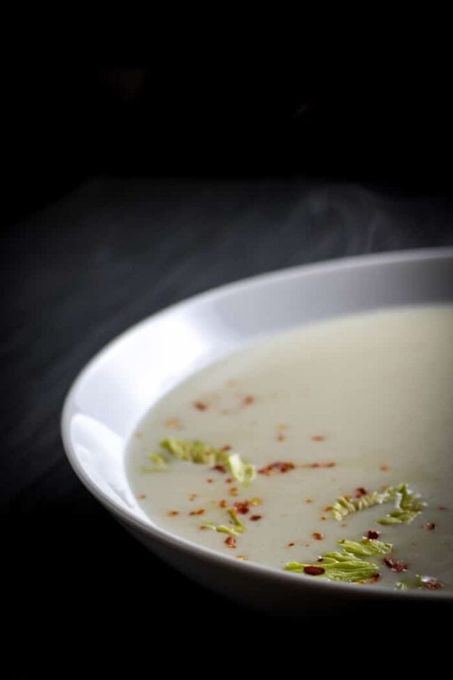 Roasted Celery Soup | farmgirlgourmet.com #client