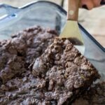 These whole wheat zucchini brownies are not too sweet and perfectly fudgy. Made with freshly grated zucchini, white whole wheat flour and rich chocolate.