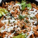 cheesy chicken chilaquiles skillet recipe