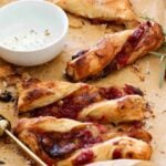 cranberry brie puff pastry twists