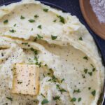 creamy truffle parmesan mashed potatoes
