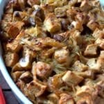 Rosemary Whole Wheat Stuffing with Caramelized Onions & Mushrooms