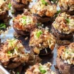 Easy sausage stuffed mushrooms