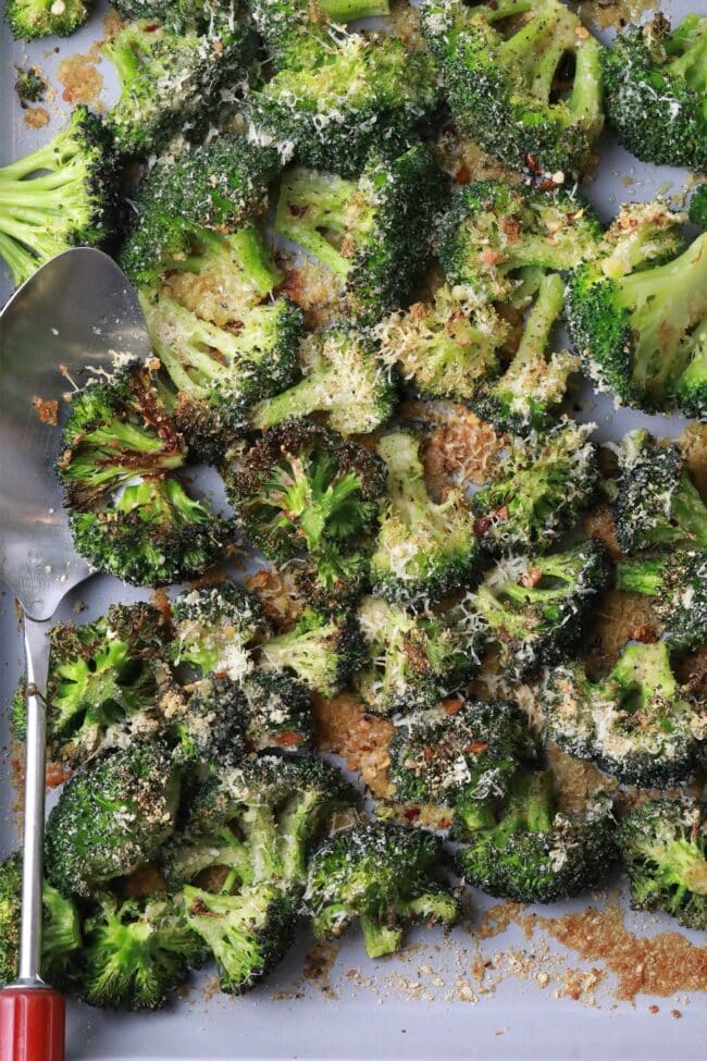 garlic parmesan roasted broccoli