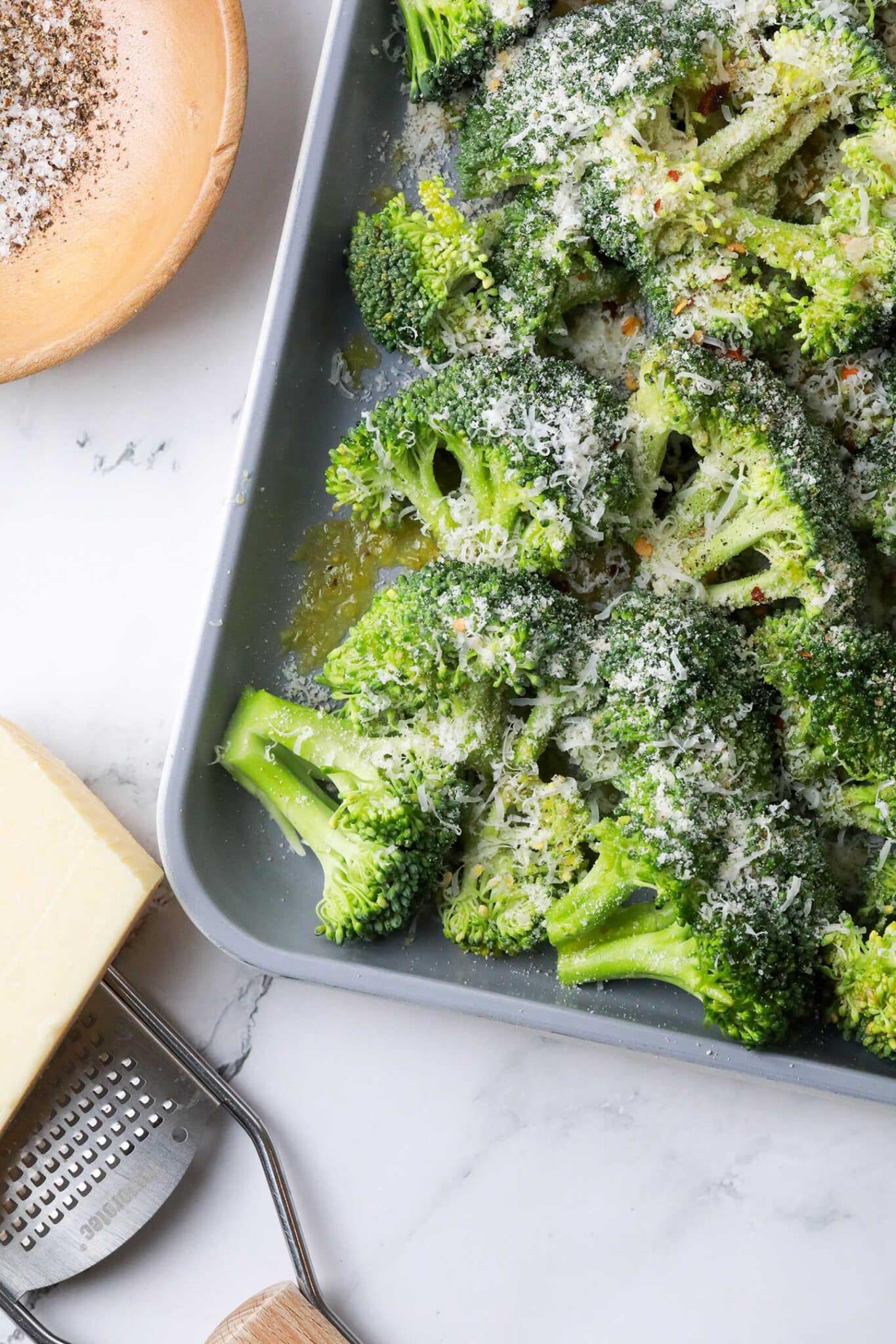 easy garlic parmesan roasted broccoli recipe