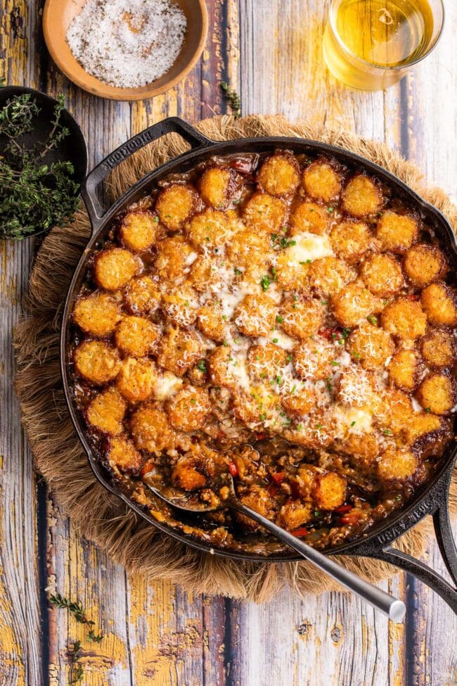 easy tater tot casserole without canned soup