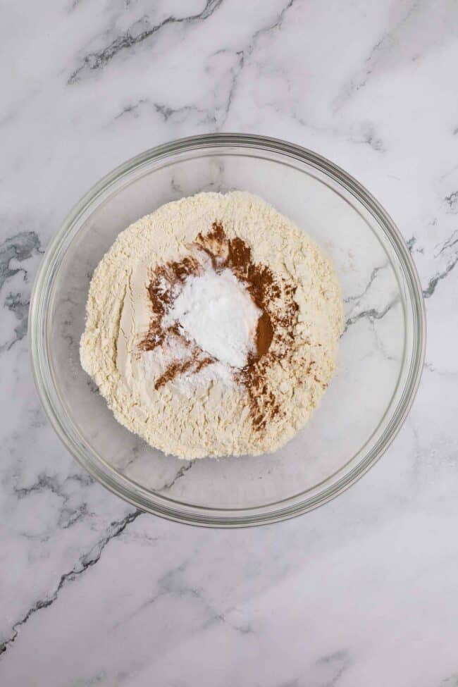 dry ingredients for carrot cake