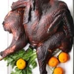 smoked spatchcocked turkey for thanksgiving