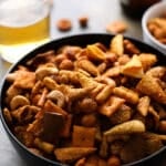 cheesy cajun chex mix