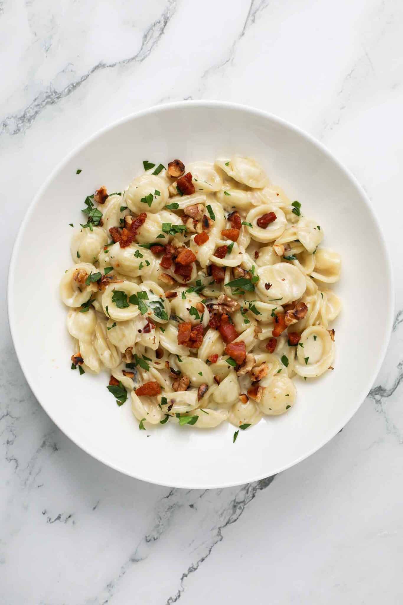 easy pasta with gorgonzola